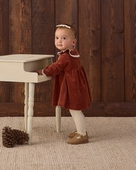 Velour Baby Dress || Redwood by Quincy Mae