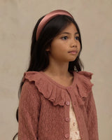 Ruffle Cardigan Sweater || Spice by Noralee