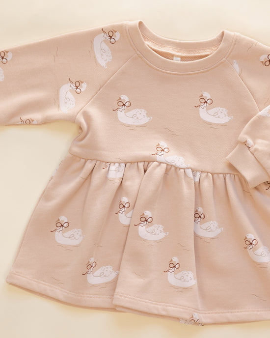 Raglan Dress || Swans by Rylee + Cru