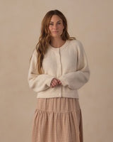 Women's Fuzzy Cardigan || Natural by Rylee + Cru