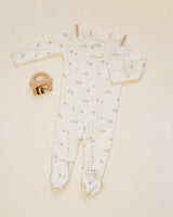 Zip Long Sleeve Sleeper Footie || Pears by Quincy Mae