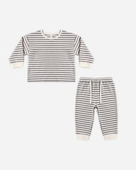 Cozy Set || Slate Stripe by Quincy Mae