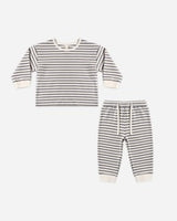 Cozy Set || Slate Stripe by Quincy Mae