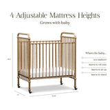 Namesake Abigail 3-in-1 Convertible Mini Crib