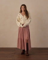 Women's Boxy Crop Cardigan || Ruby Bobble by Rylee + Cru