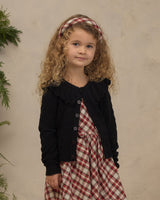 Ruffle Cardigan Sweater || Black by Noralee