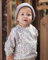 Oversized Sweatshirt || Blue Leopard by Rylee + Cru