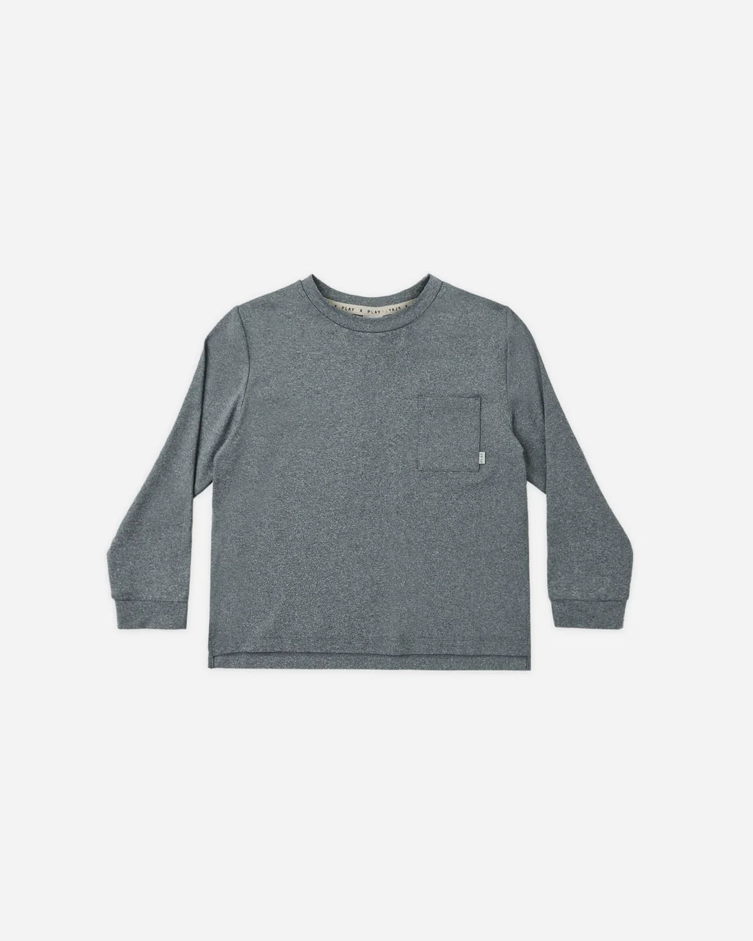 Long Sleeve Pocket Tee || Heathered Midnight by Rylee + Cru