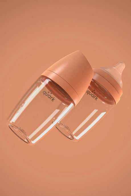 Buubibottle Mini Hybrid Feeding Bottle - Orange by Quark Baby