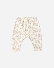 Drawstring Pant || Floral Vine by Quincy Mae