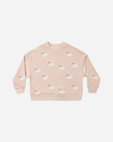 Boxy Pullover || Swans by Rylee + Cru