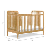 Namesake Liberty 3-in-1 Convertible Spindle Crib with Toddler Bed Conversion Kit