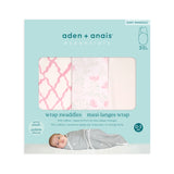 essentials velboa wrap swaddles quick change 3 pack - arts and crafts by aden + anais