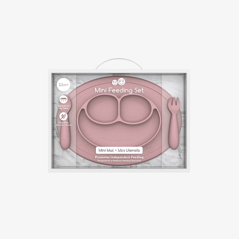 Mini Feeding Set- Blush by EZPZ