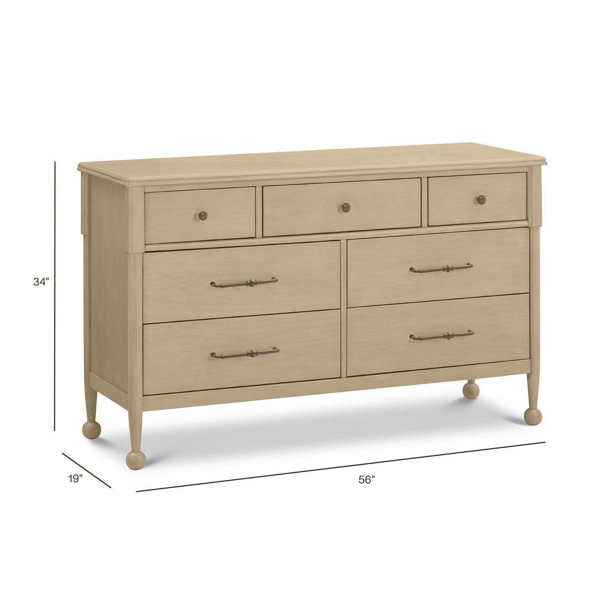 Namesake Alouette 7-Drawer Wide Dresser (56”)