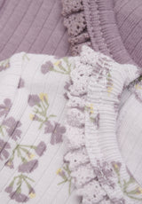 L/S Bodysuit- Elderberry Floral by Fixoni