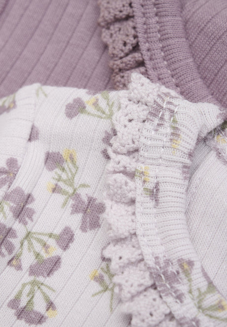 L/S Bodysuit- Elderberry Floral by Fixoni