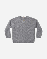 Knit Sweater || Heathered Slate by Quincy Mae