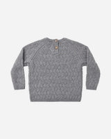 Knit Sweater || Heathered Slate by Quincy Mae