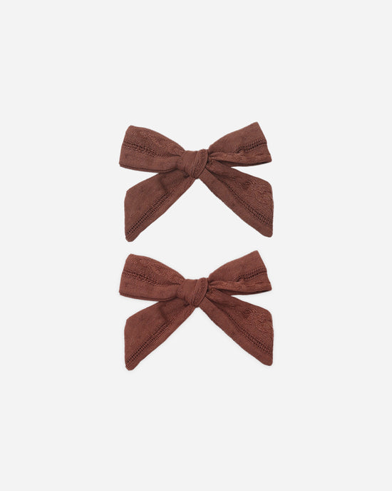 Bows, Set Of 2 || Mulberry by Rylee + Cru