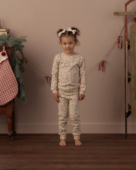 Organic Long Sleeve Pajama Set || Holly Fleur by Rylee + Cru