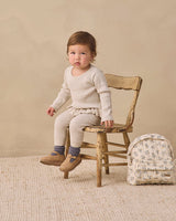 Rib Knit Legging || Heathered Oatmeal by Quincy Mae
