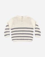 Rex Sweater || Slate Stripe by Quincy Mae