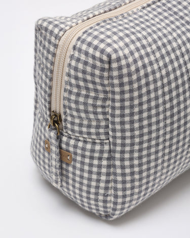 Toiletry Bag || Midnight Gingham by Quincy Mae