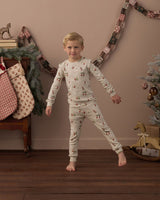 Organic Long Sleeve Pajama Set || Gnome Village by Rylee + Cru