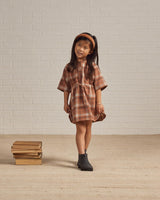 eleni dress || brown plaid by Rylee + Cru