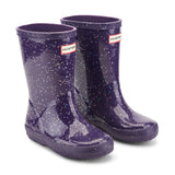 Kids First Giant Glitter Rain Boots- Dark Purple by Hunter Boots