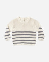 Rex Sweater || Slate Stripe by Quincy Mae