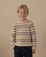 Jacques Sweater || Dusty Blue Stripe by Rylee + Cru