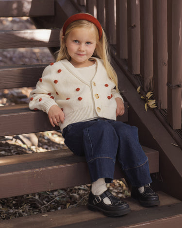 Boxy Crop Cardigan || Ruby Bobble by Rylee + Cru