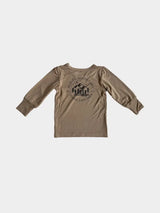 Kids Longsleeve Screen-Printed Tee in Wildlife Adventure by babysprouts