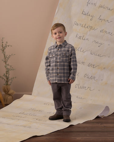 Pocketed Flannel Shirt || Winter Plaid by Rylee + Cru