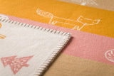 Lena Baby Blanket- Offwhite Forest Animals by Indigo 11