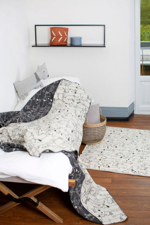 Juwel Throw Blanket- Dogs Allover by Indigo 11