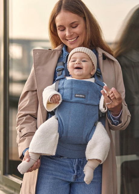 Baby Carrier Harmony- Blue, Woven Mélange by BabyBjorn