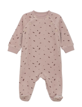 L/S Velour Romper- Violet Ice by Fixoni