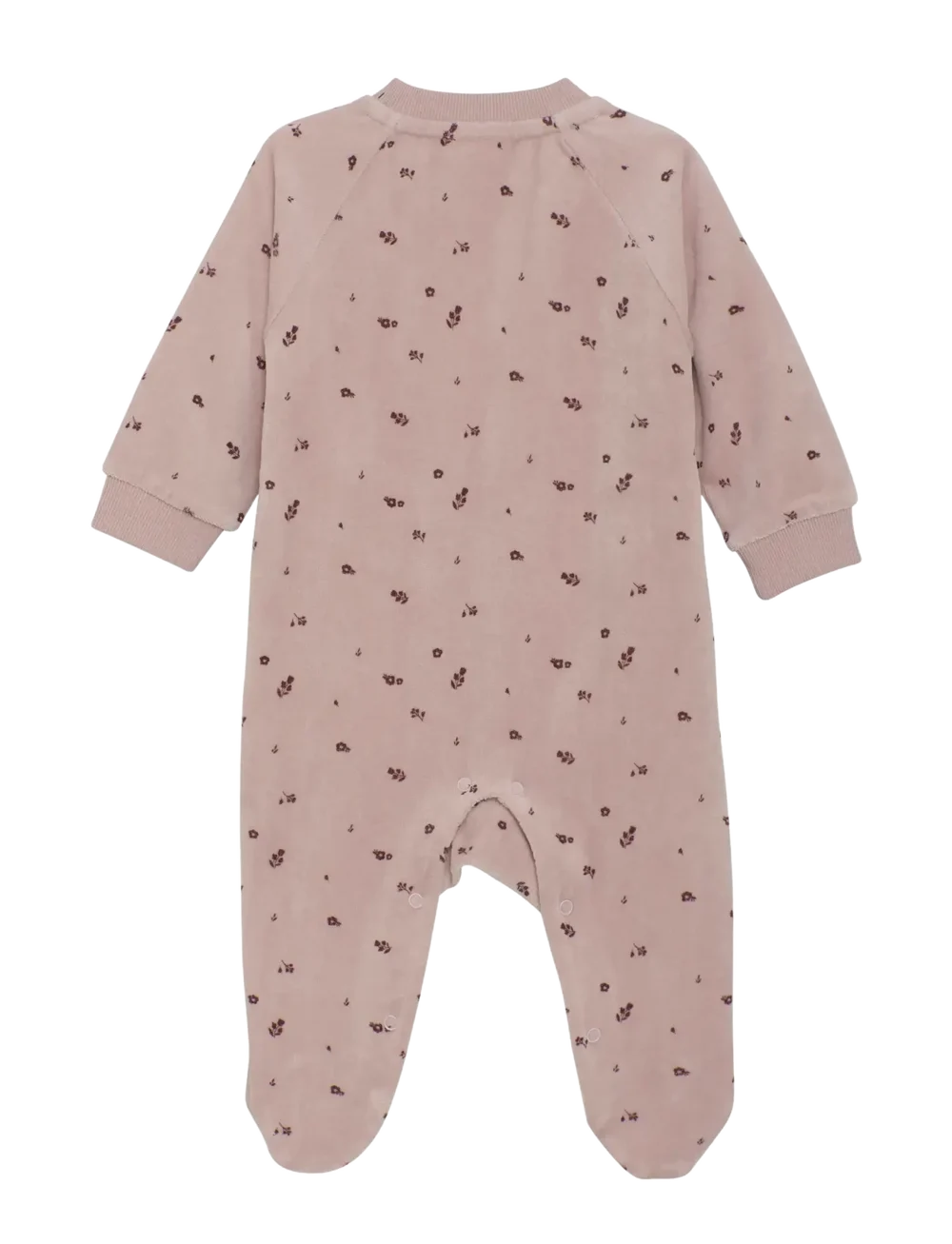 L/S Velour Romper- Violet Ice by Fixoni