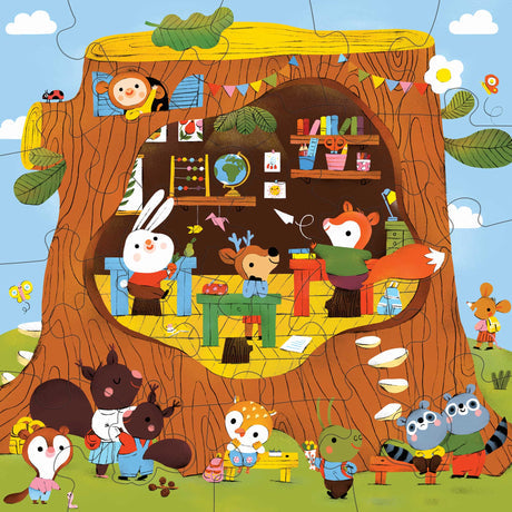 Forest School 25 Piece Floor Puzzle by Mudpuppy