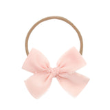 Chiffon Bow - Blush Headband by Lou Lou & Company
