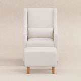 Babyletto Toco Swivel Glider and Ottoman in Eco-Performance Fabric | Water Repellent & Stain Resistant