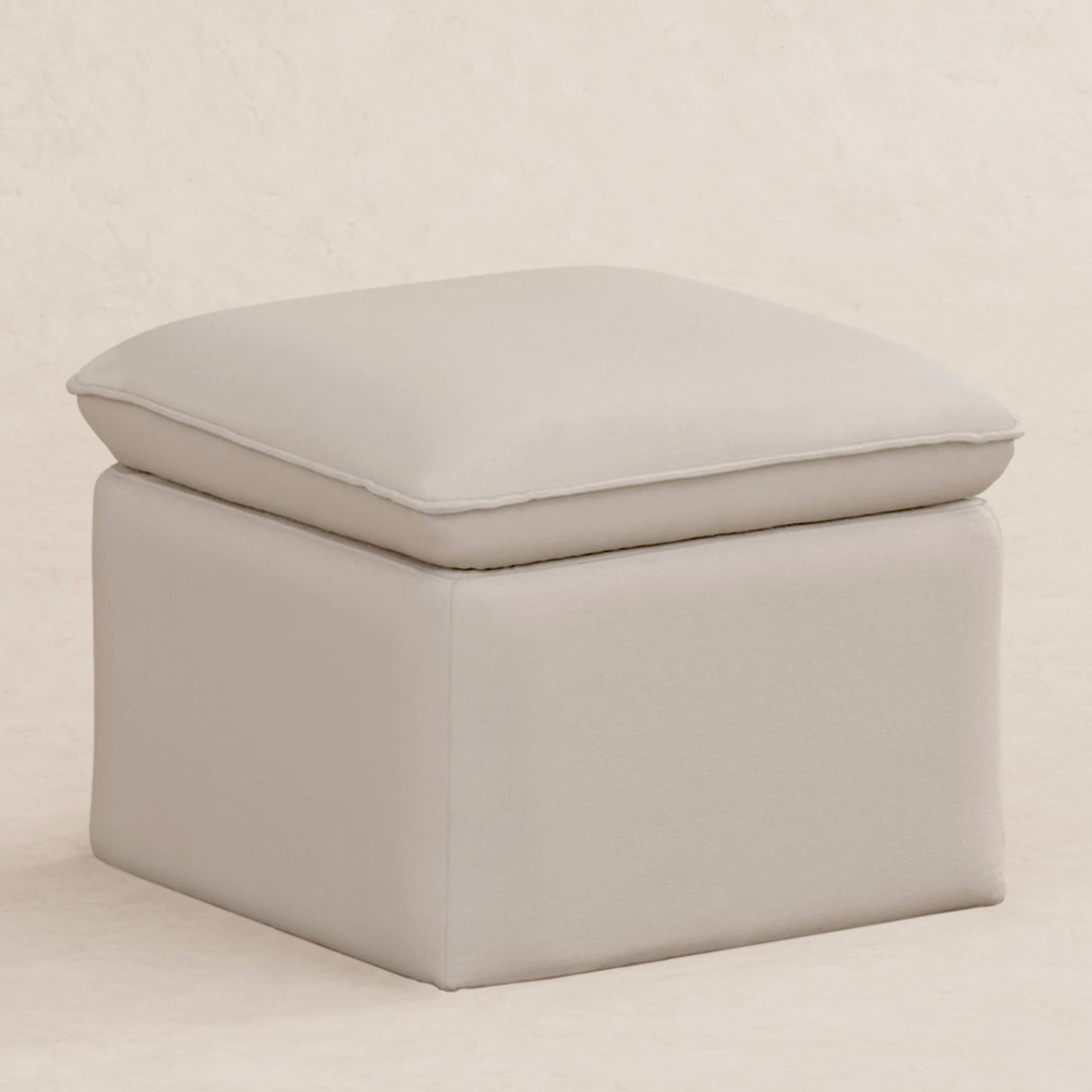 Babyletto Cali Storage Ottoman in Eco-Performance Fabric | Water Repellent & Stain Resistant