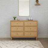 Namesake Marin with Cane 6-Drawer Dresser