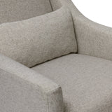 Babyletto Toco Swivel Glider and Ottoman in Eco-Performance Fabric | Water Repellent & Stain Resistant