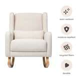 Babyletto Kai Rocker in Eco-Performance Fabric | Water Repellent & Stain Resistant