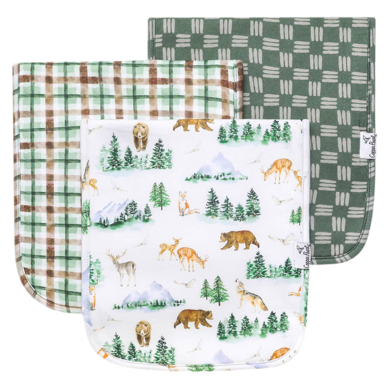 Premium Burp Cloths- Grayson by Copper Pearl