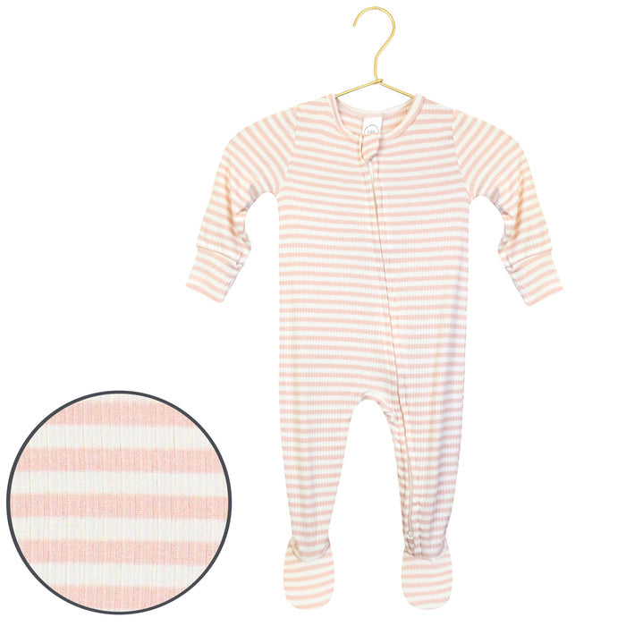 Harper Zipper Footie by Lou Lou & Company